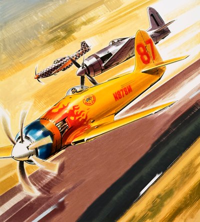 Trois "hot rod" des compétitions de voltige aérienne - Wilf (20th century) Hardy