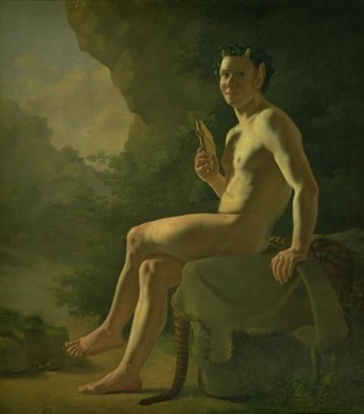 Jeune Pan dans une grotte. Figure modèle - Wilhelm Bendz