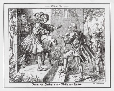 Franz von Sickingen salue Ulrich von Hutten - Wilhelm Camphausen