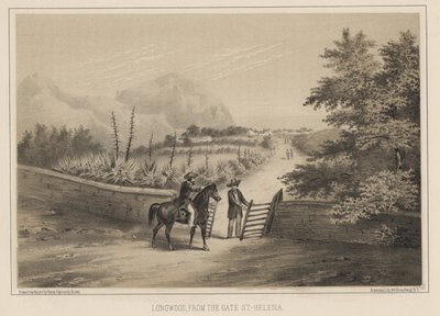 Longwood, depuis la porte, Sainte-Hélène, 1855 - Wilhelm Joseph Heine