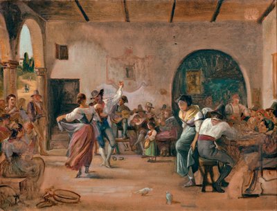 Danse dans une osteria, c.1860 - Wilhelm Marstrand