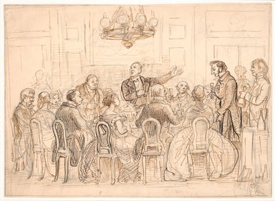 Le toast du nouveau chevalier - Wilhelm Marstrand