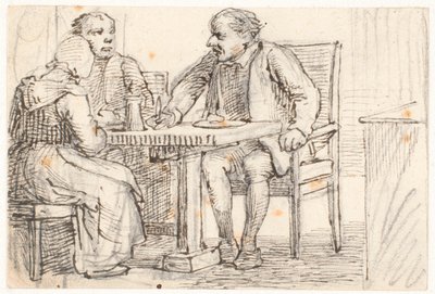 Une interruption dans le repas chez les paysans - Wilhelm Marstrand