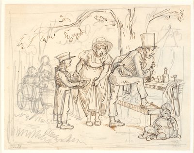 Un accident lors du pique-nique de la famille du cordonnier - Wilhelm Marstrand