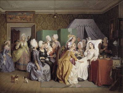 Scène de La Chambre de Mensonge de Ludwig Holberg - Wilhelm Marstrand