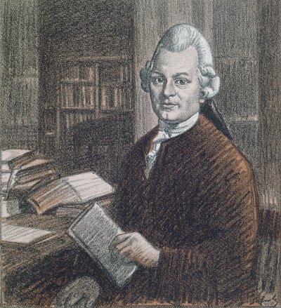 Portrait de Gotthold Ephraim Lessing (1729-81), illustration du magazine 