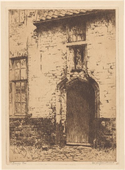 Bruges - Willem Adrianus Grondhout (signed by artist)