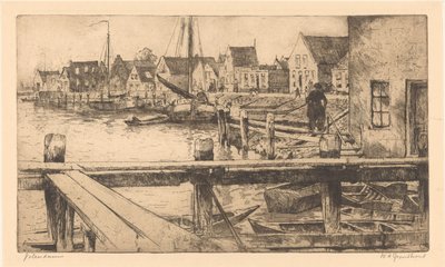 Volendam - Willem Adrianus Grondhout (signed by artist)