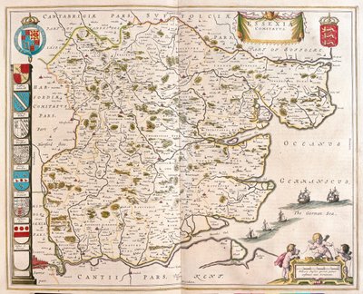 Essex, dans "Theatrum Orbis Terrarum, sive Atlas Novus" de Willem Blaeu, Amsterdam - Willem Blaeu