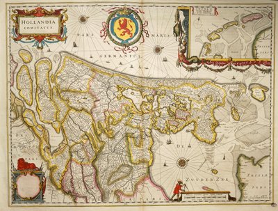 Hollande du Theatrum Orbis Terrarum par Willem Bleau, Amsterdam - Willem Blaeu