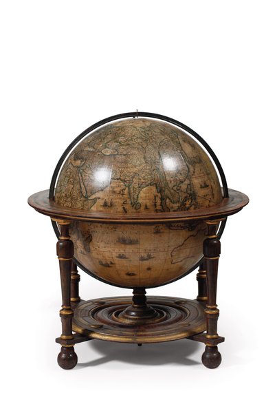 Grande paire de globes de bibliothèque, le terrestre 1645/48, le céleste après c.1630 - Willem Blaeu