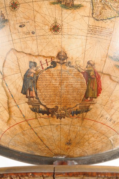 Grande paire de globes de bibliothèque, le terrestre 1645/48, le céleste après vers 1630 - Willem Blaeu