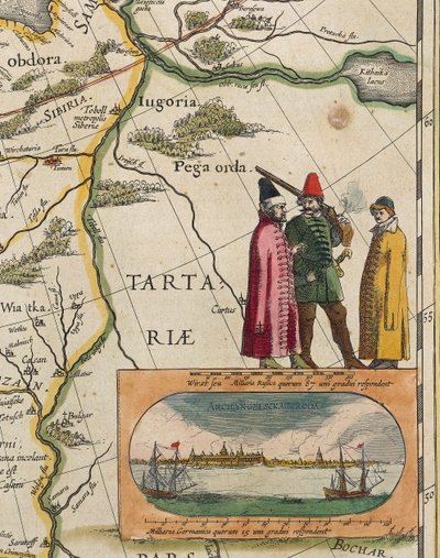 Carte de la Tartarie, extrait de Atlas Maior ou Novus (détail) - Willem Blaeu