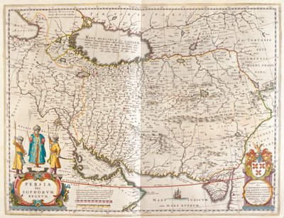 Empire perse, dans "Theatrum Orbis Terrarum, sive Atlas Novus" de Willem Blaeu, Amsterdam - Willem Blaeu