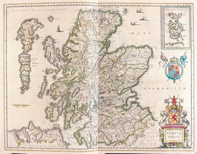 Écosse, dans "Theatrum Orbis Terrarum, sive Atlas Novus" de Willem Blaeu, Amsterdam - Willem Blaeu
