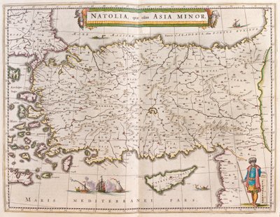 Turquie et Chypre, dans "Theatrum Orbis Terrarum, sive Atlas Novus" de Willem Blaeu, Amsterdam - Willem Blaeu