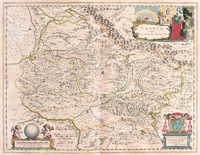 Ombrie, Italie, dans "Theatrum Orbis Terrarum, sive Atlas Novus" de Willem Blaeu, Amsterdam - Willem Blaeu