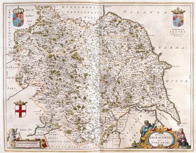 Yorkshire, dans "Theatrum Orbis Terrarum, sive Atlas Novus" de Willem Blaeu, Amsterdam - Willem Blaeu