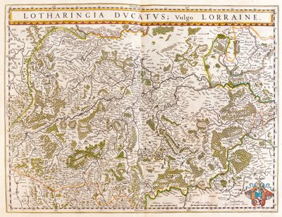 lorraine, dans "Theatrum Orbis Terrarum, sive Atlas Novus" de Willem Blaeu, Amsterdam - Willem Blaeu