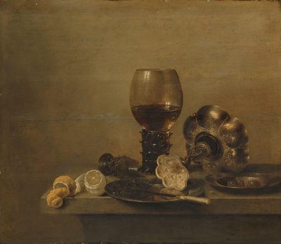 Nature morte avec un verre cassé - Willem Claesz. Heda