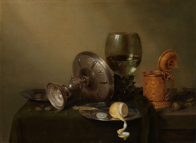 Nature morte avec une chope de bière dorée - Willem Claesz. Heda