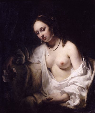 Bethsabée avec la lettre du roi David, 1654 - Willem Drost