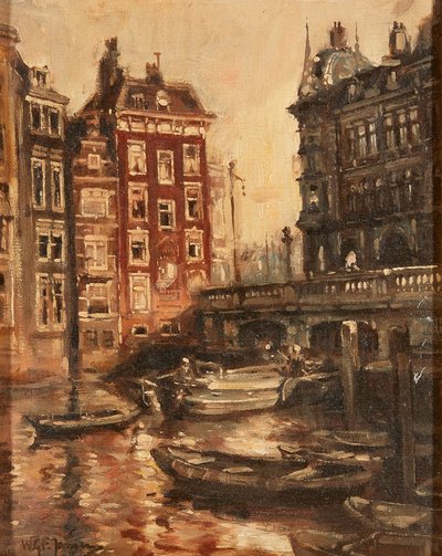 Pont sur le canal, Rotterdam - Willem Georg Frederik Jansen
