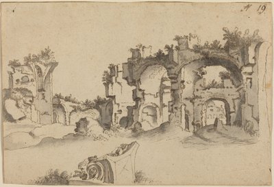 Les thermes de Caracalla, Rome - Willem II Nieuwlandt