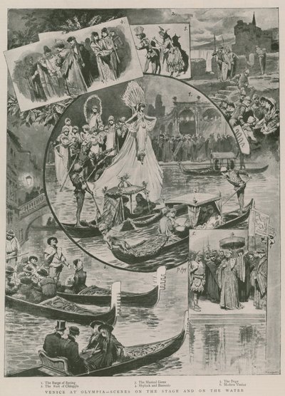 Venise à Olympia - scènes sur la scène et sur l