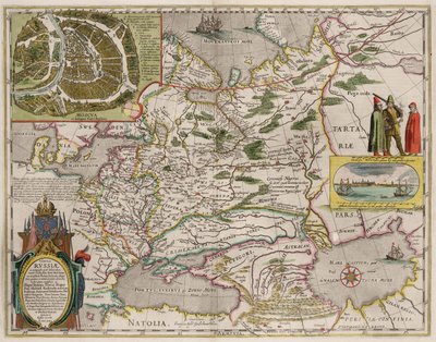 Carte de la Russie et de Moscou De : Theatrum Orbis Terrarum..., 1645 - Willem Janszoon Blaeu