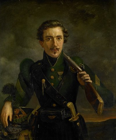 Autoportrait en uniforme des fusiliers - Willem Jodocus Mattheus Engelberts