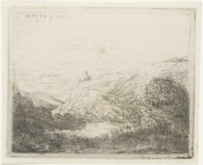 Paysage de montagne avec rivière - Willem Matthias Jan van Dielen