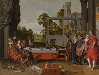 Compagnie joyeuse sur une terrasse - Willem Pietersz Buytewech
