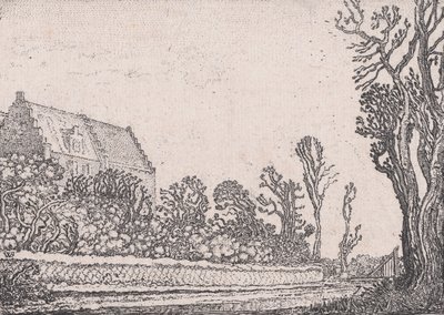 La Maison au pignon à gradins, de Verscheyden Landtschapjes - Willem Pietersz. Buytewech