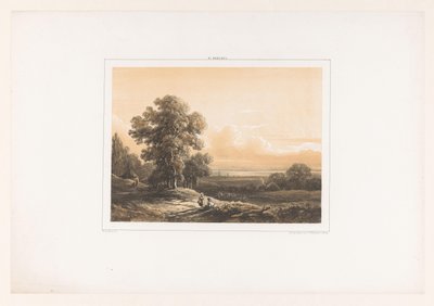 Paysage avec deux figures - Willem Roelofs (I)