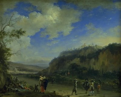 Paysage avec des gentilshommes jouant au pall-mall - Willem Schellinks