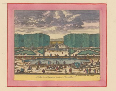 Allee der goldenen Brunnen in den Gärten von Versailles - Willem Swidde