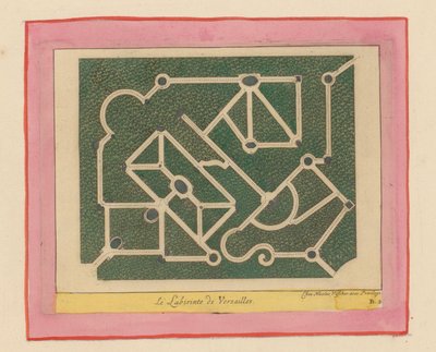 Grundriss des Labyrinths von Versailles - Willem Swidde