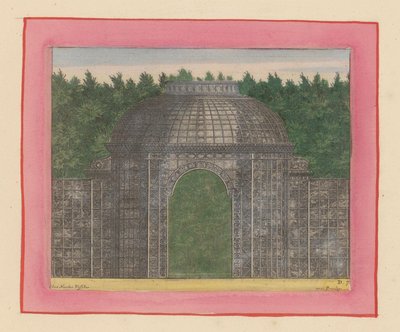 Laubengang mit Tor für eine Hecke in den Gärten von Versailles - Willem Swidde