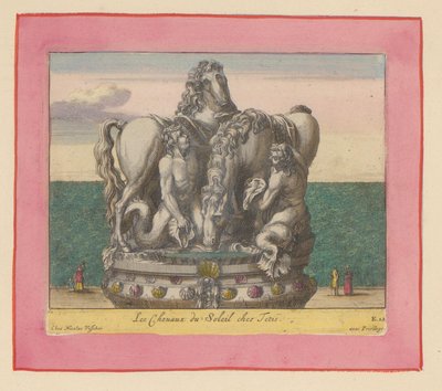 Statue der Sonnenpferde, betreut von zwei Tritonen - Willem Swidde