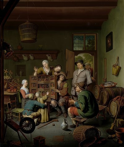 La Boîte à curiosités. 1718 - Willem Van Mieris