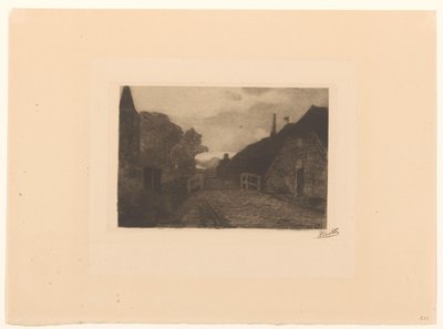 Route de village à Diepenheim - Willem Witsen (signed by artist)