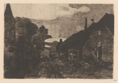 Route de village à Diepenheim - Willem Witsen (signed by artist)