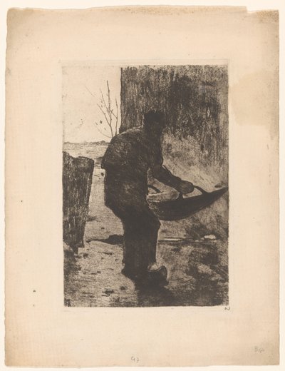 Homme vannant - Willem Witsen (signed by artist)