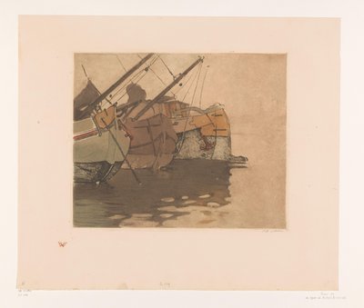 Bateaux de tourbe dans l