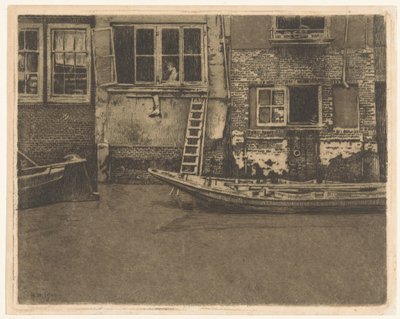 Façades arrière de la Voorstraat 463, 465 et 467 à Dordrecht - Willem Arnoldus Witsen