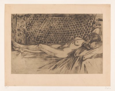 Jeune femme nue allongée sur un banc - Willem Arnoldus Witsen