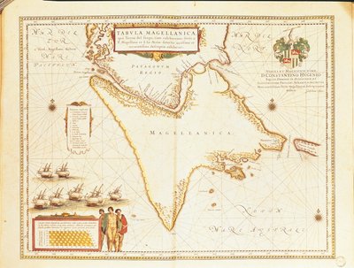 Détroit de Magellan, du Theatrum Orbis Terrarum - Willem and Joan  Blaeu