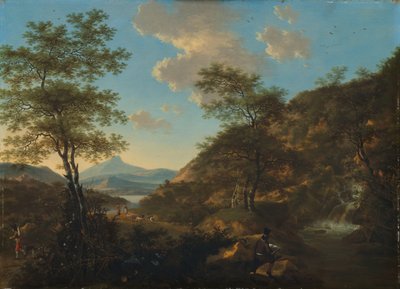Paysage italien avec dessinateur - Willem de Heusch