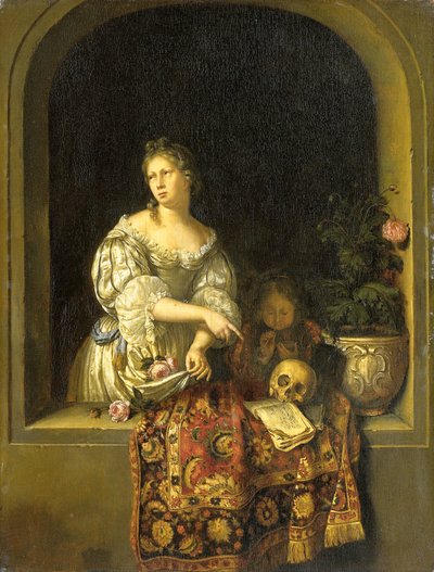 Allégorie de la transience - Willem van Mieris (attributed to)